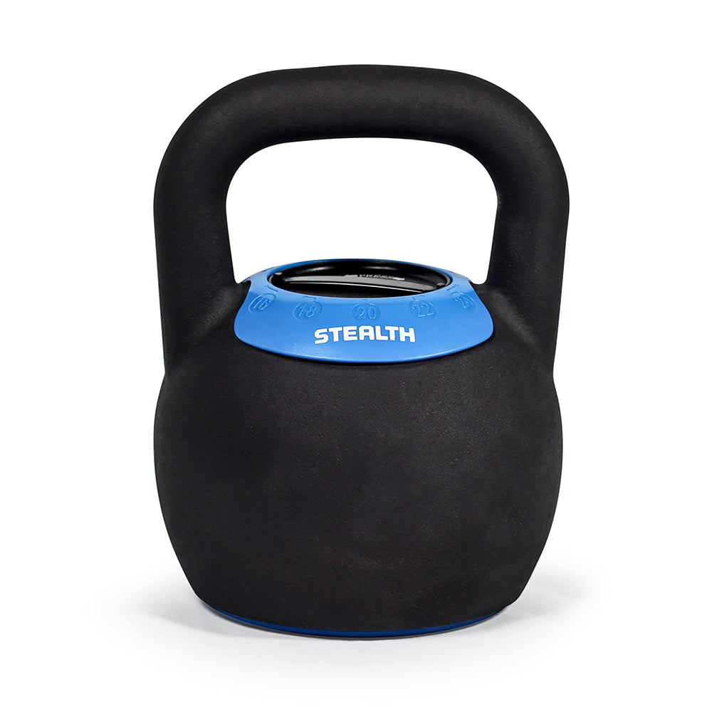Kettlebell ajustable 24 kg bleu, ex-modèle d'exposition