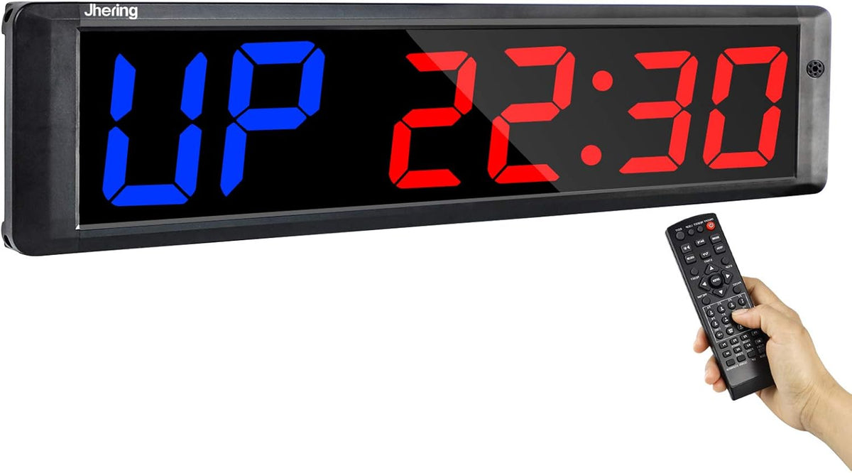 Horloge murale/Minuteur de sport 4 pouces 6 chiffres