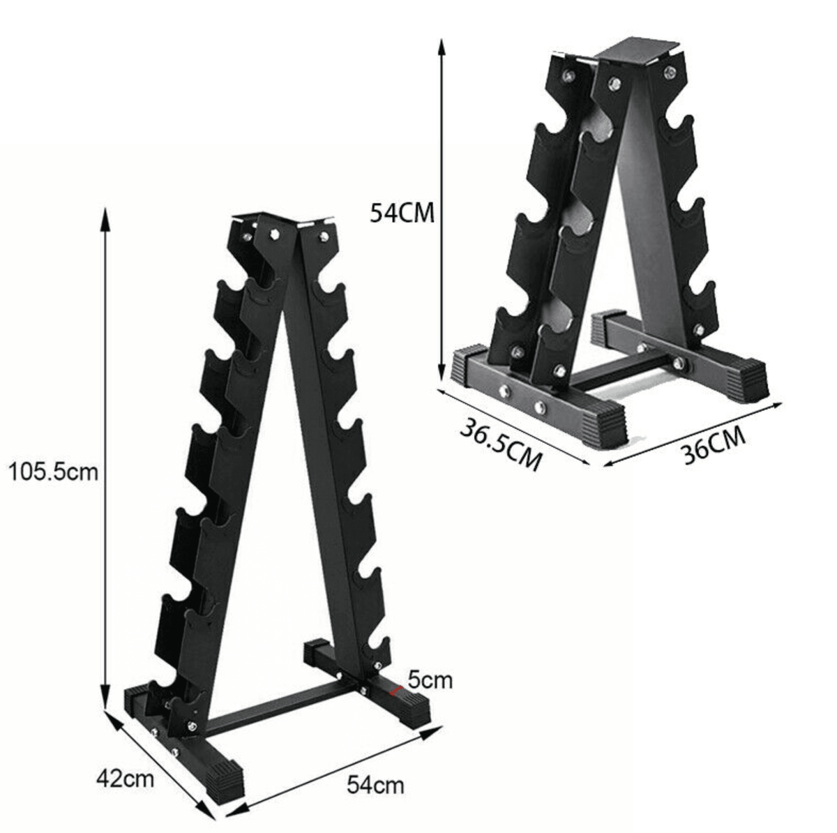 Rangement vertical pour haltères