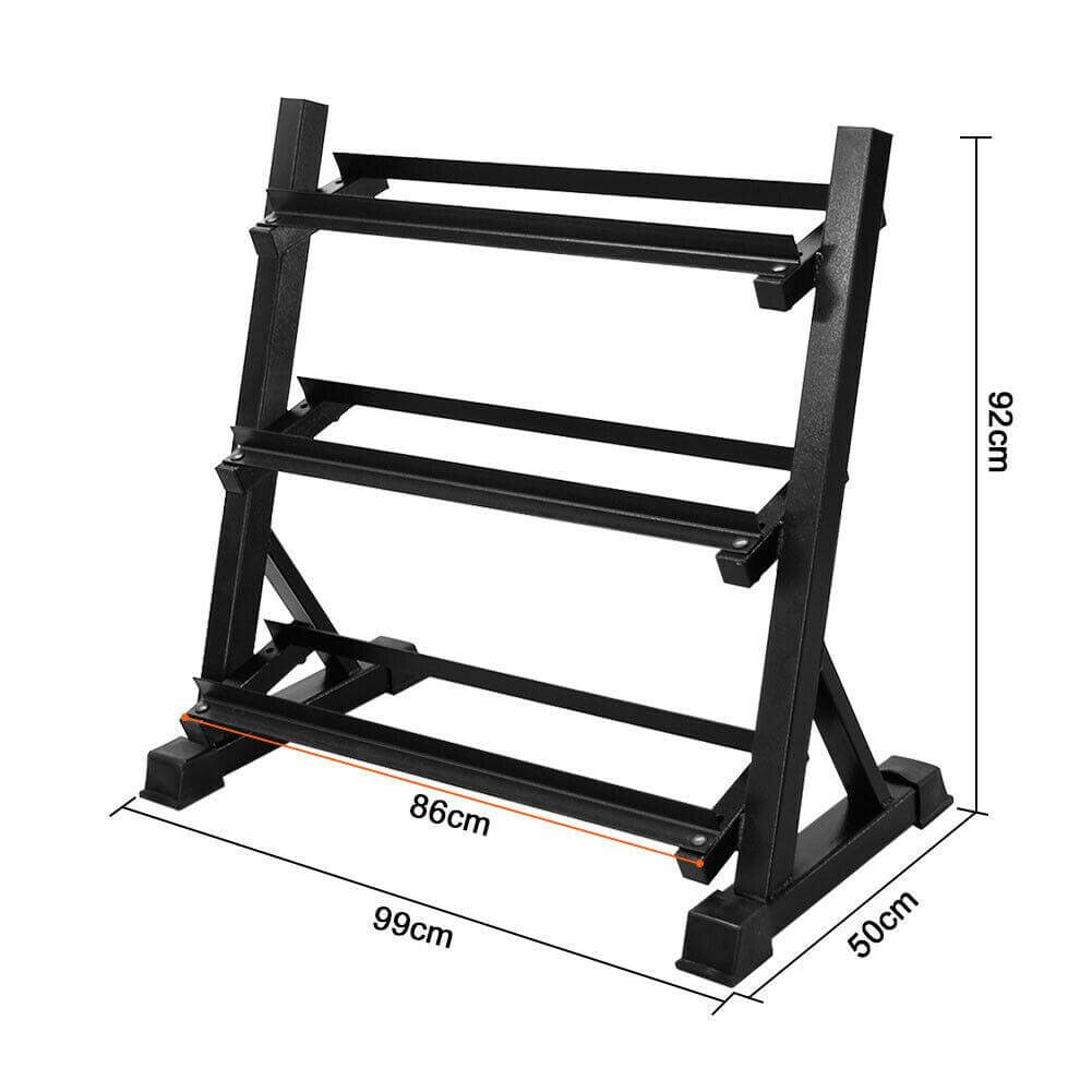 Support de Rangement pour Haltères 3 Niveaux